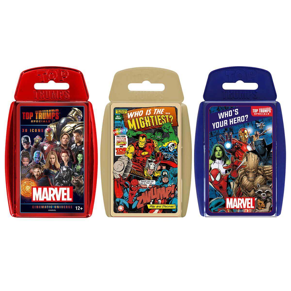 Marvel Universe Top Trumps 3 Pack Card Game Bundle - Bộ 3 Trò Chơi Thẻ Bài Marvel - Winning Moves - Hình ảnh sản phẩm