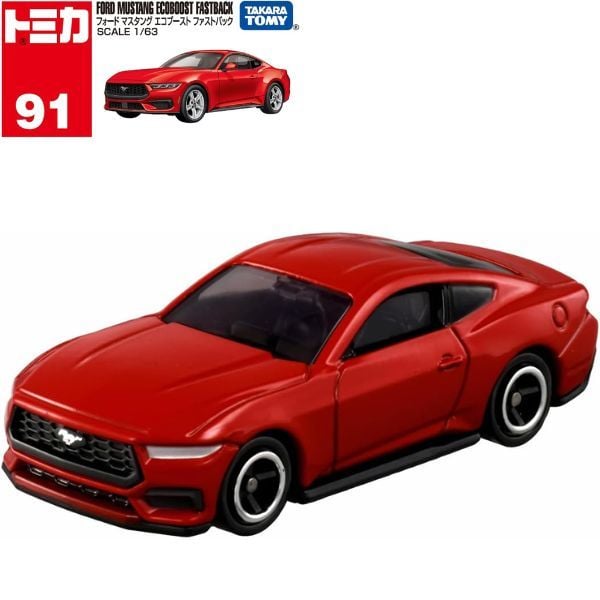 Xe Mô Hình Tomica No. 91 Ford Mustang Ecoboost Fastback