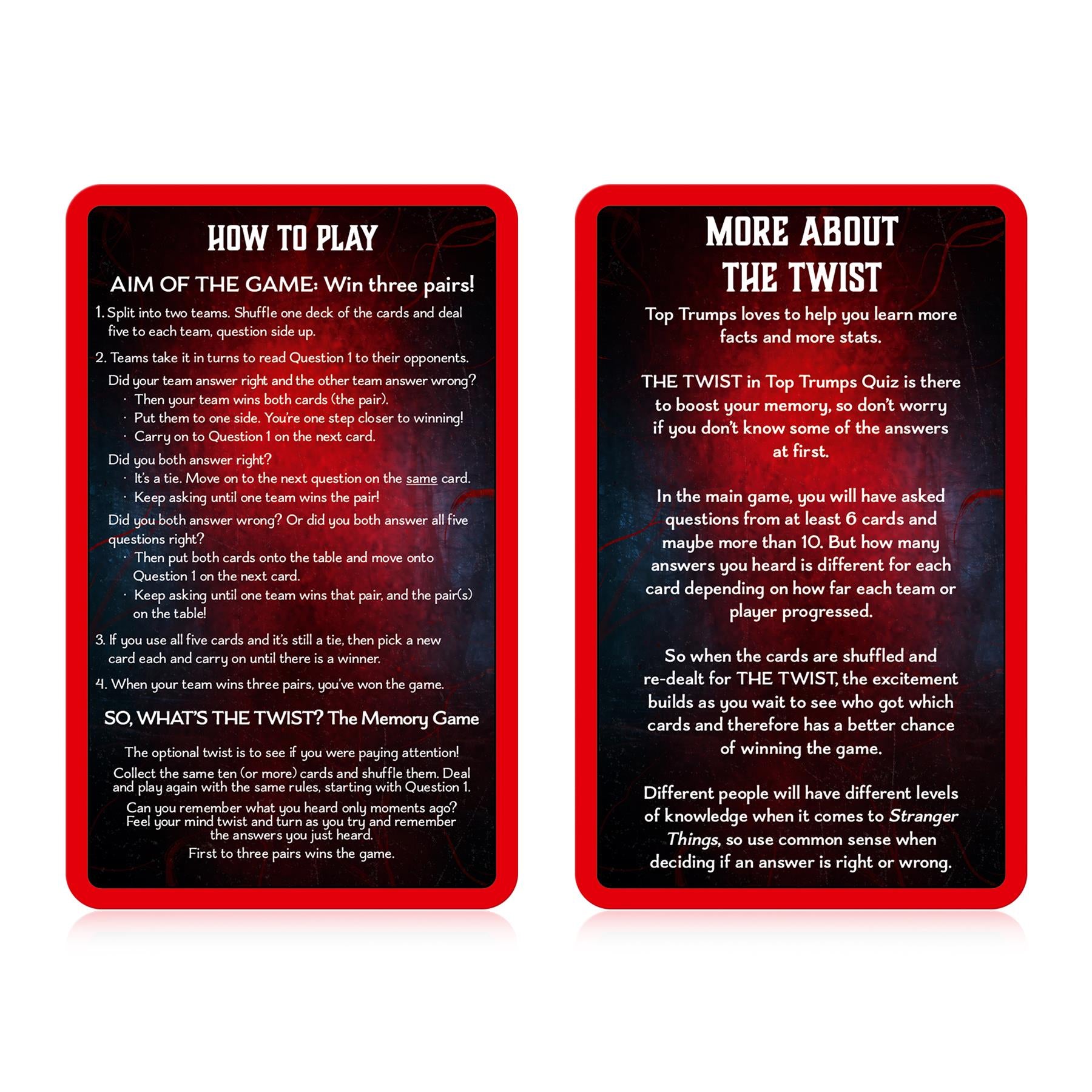 Stranger Things Top Trumps Quiz Card Game - Trò Chơi Thẻ Bài Đố Vui - Winning Moves - Hình ảnh bổ sung 6