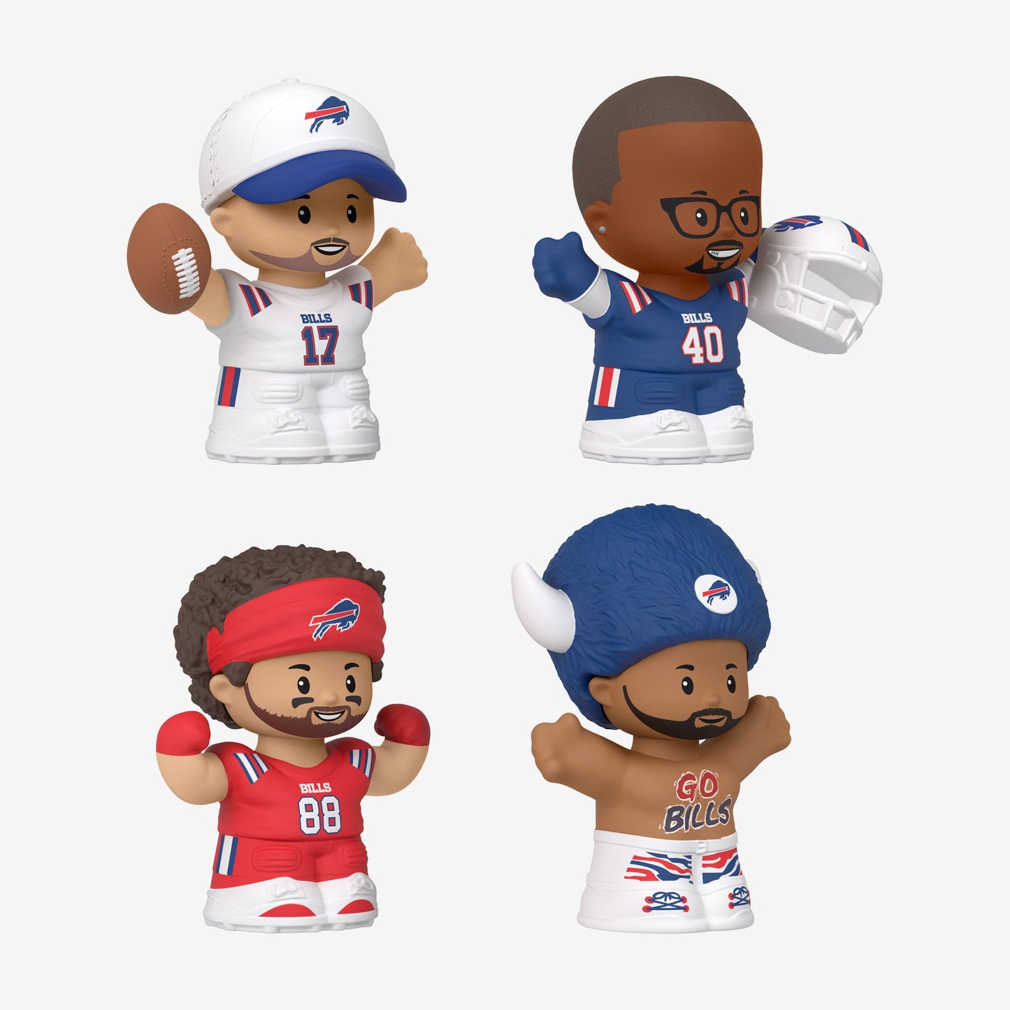 Little People Collector x NFL Buffalo Bills Set - Bộ Mô Hình Nhân Vật Thể Thao - Mattel - Hình ảnh bổ sung 7