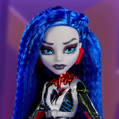 Monster High Deadfast Ghoulia Yelps Doll - Búp bê Sưu tầm Phiên bản Siêu anh hùng - Mattel HRP95 - Hình ảnh bổ sung 4