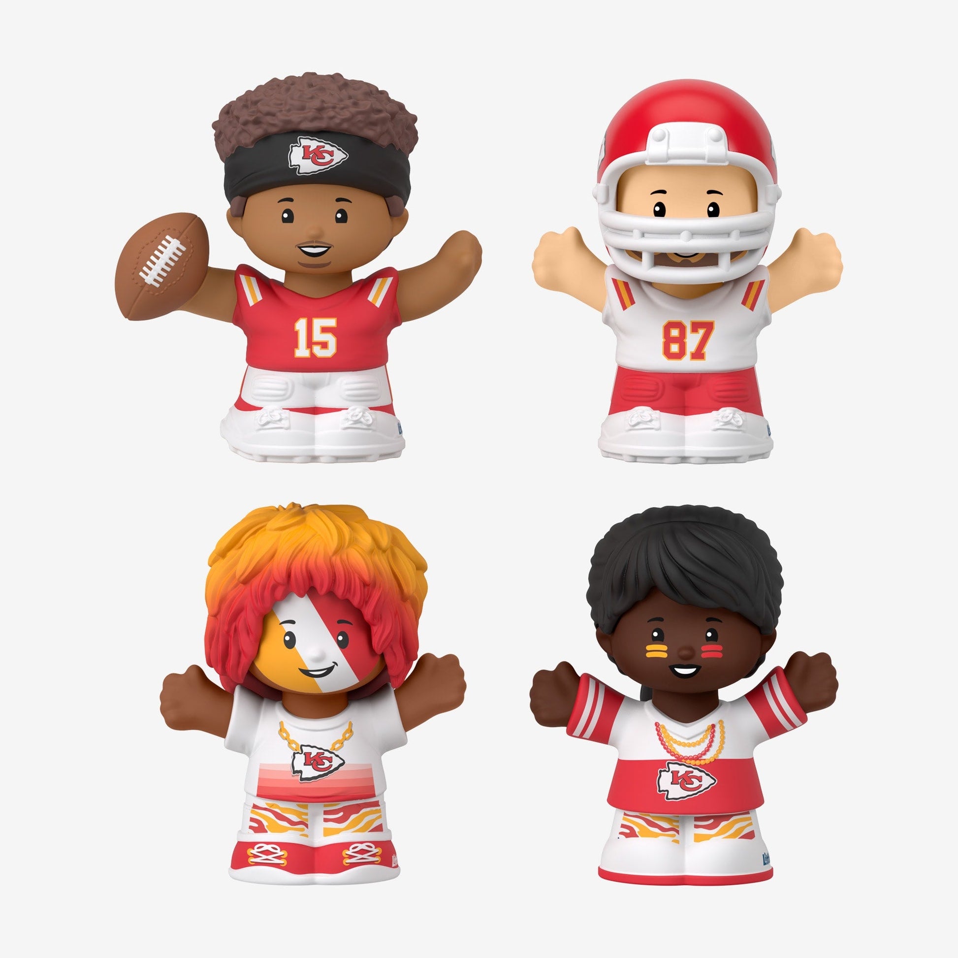 Little People Collector x NFL Kansas City Chiefs Set - Bộ Mô Hình Nhân Vật Sưu Tầm - Mattel - Hình ảnh bổ sung 4