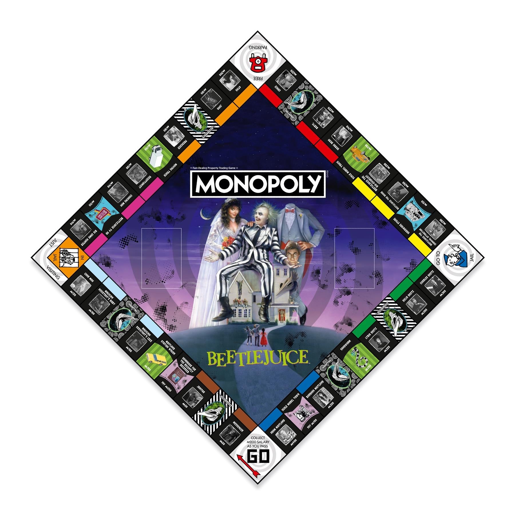 Beetlejuice Monopoly Board Game - Cờ Tỷ Phú Beetlejuice Chính Hãng Winning Moves - Hình ảnh chi tiết 2