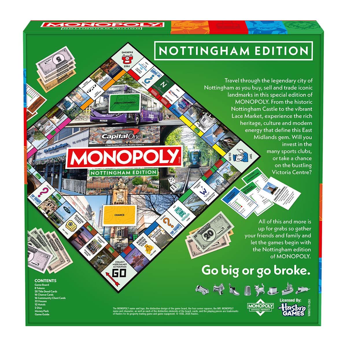 Nottingham Monopoly Board Game - Trò chơi Cờ tỷ phú phiên bản Nottingham - Winning Moves - Hình ảnh bổ sung 5