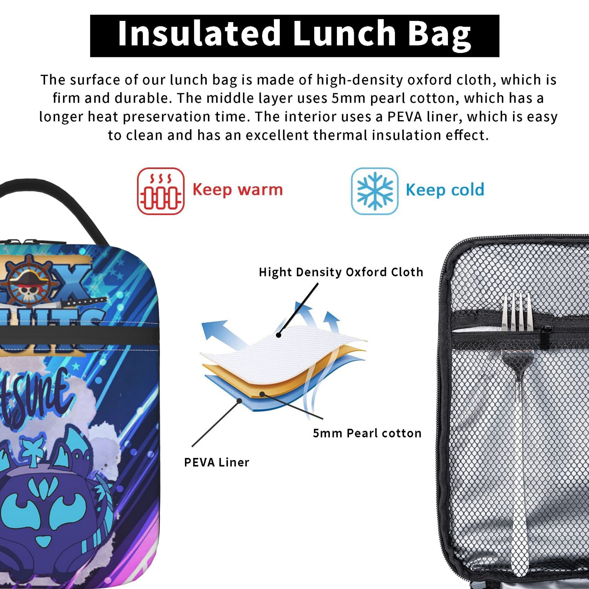 Blox Fruits Reusable Lunch Bag - Túi Đựng Cơm Giữ Nhiệt Đa Năng GHJOWpill - Hình ảnh bổ sung 5