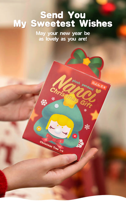 Nanci Christmas Gift Plush Pendant | Blind Box Set of 4 (80mm) - Mô hình móc khóa bông Giáng sinh - Rolife