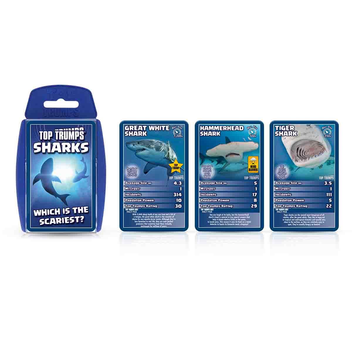 Sharks Top Trumps Card Game - Trò Chơi Thẻ Bài Cá Mập Giáo Dục - Winning Moves - Hình ảnh bổ sung 5