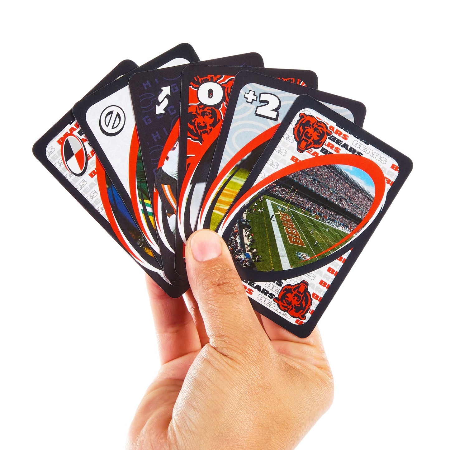 UNO Fandom NFL Chicago Bears Game Deck - Bộ Bài Thẻ Bài Thể Thao Sưu Tầm Mattel - Hình ảnh chi tiết 2