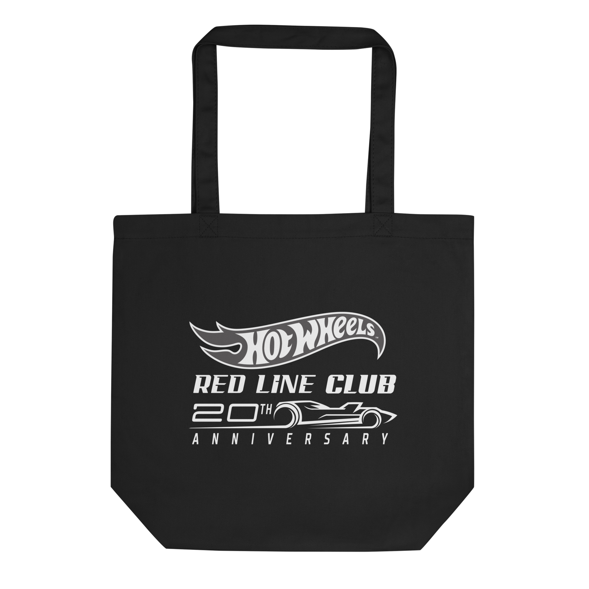 Hot Wheels® Red Line Club® 20th Anniversary Silhouette Logo Tote - Black - Túi Tote Bông Hữu Cơ Hot Wheels - Hình ảnh sản phẩm