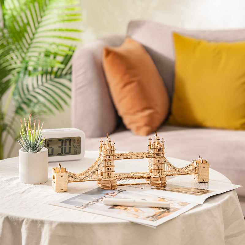 Rolife Modern 3D Wooden Puzzle - Tower Bridge Architecture TG412 - Mô hình gỗ 3D kiến trúc Cầu Tháp Luân Đôn - Rolife