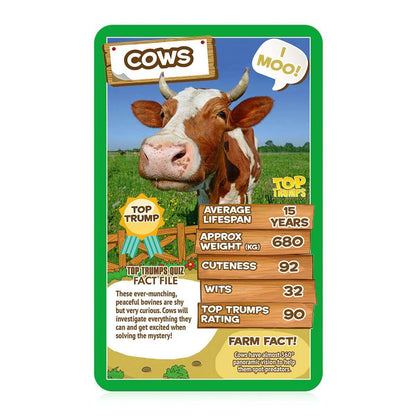 Farm Animals Top Trumps Card Game - Trò chơi thẻ bài giáo dục - Winning Moves - Hình ảnh chi tiết 2