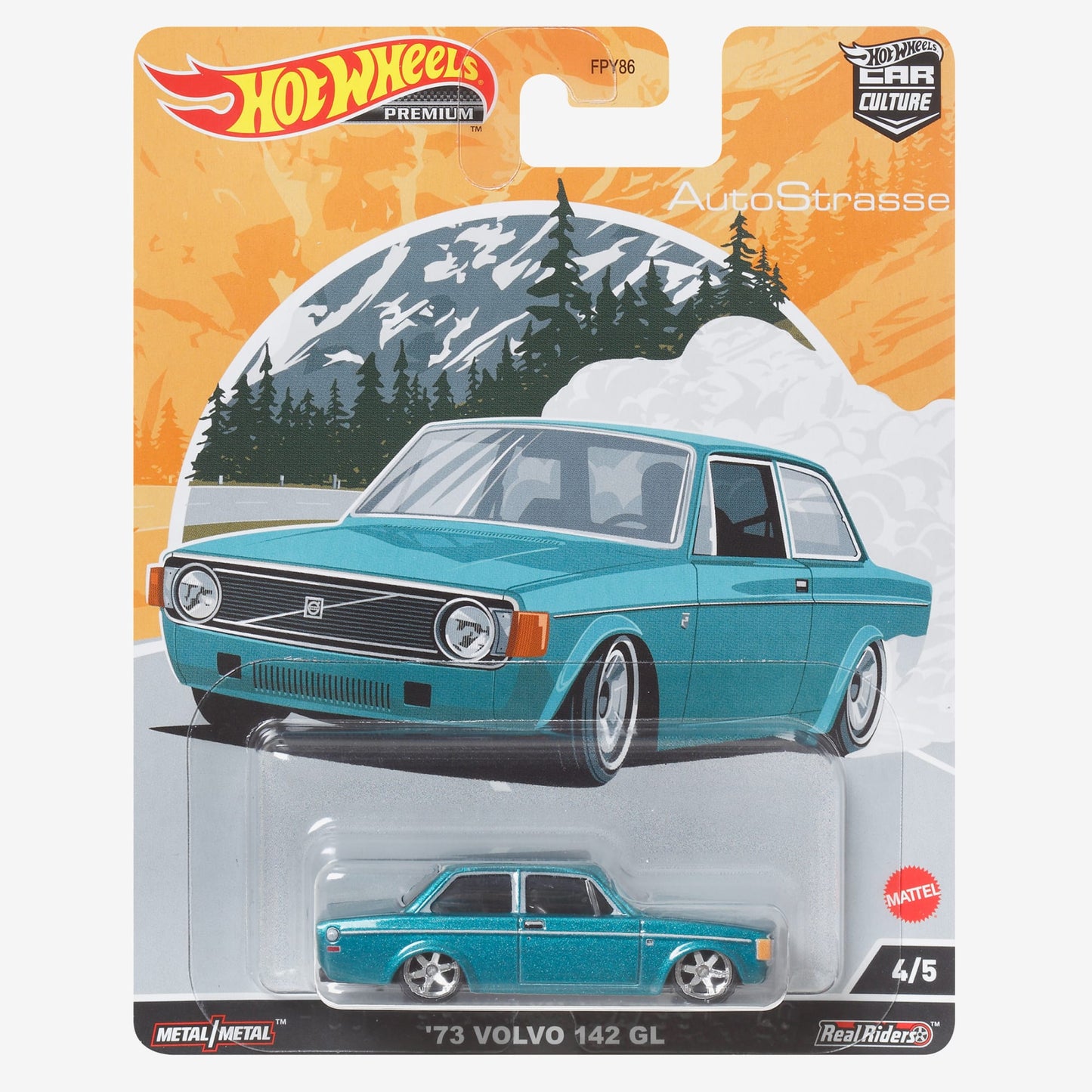 Hot Wheels Car Culture Circuit Legends Vehicles ’74 Volvo 142 GL - Xe Mô Hình Tỉ Lệ 1:64 - Hot Wheels - Hình ảnh chi tiết 2