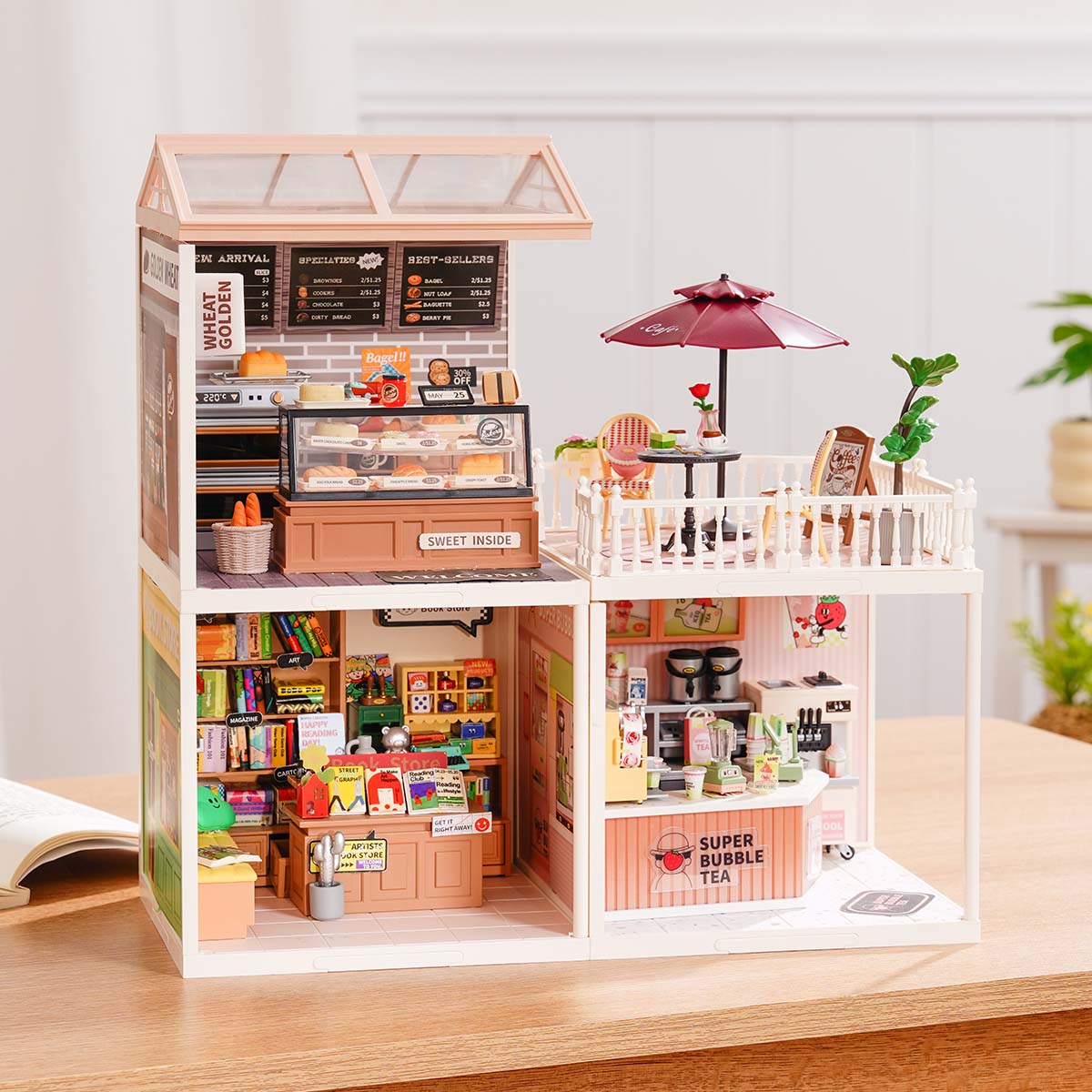 Rolife Super Creator Series - 3 in 1 L Shape - Mô hình nhà gỗ DIY tí hon - Rolife