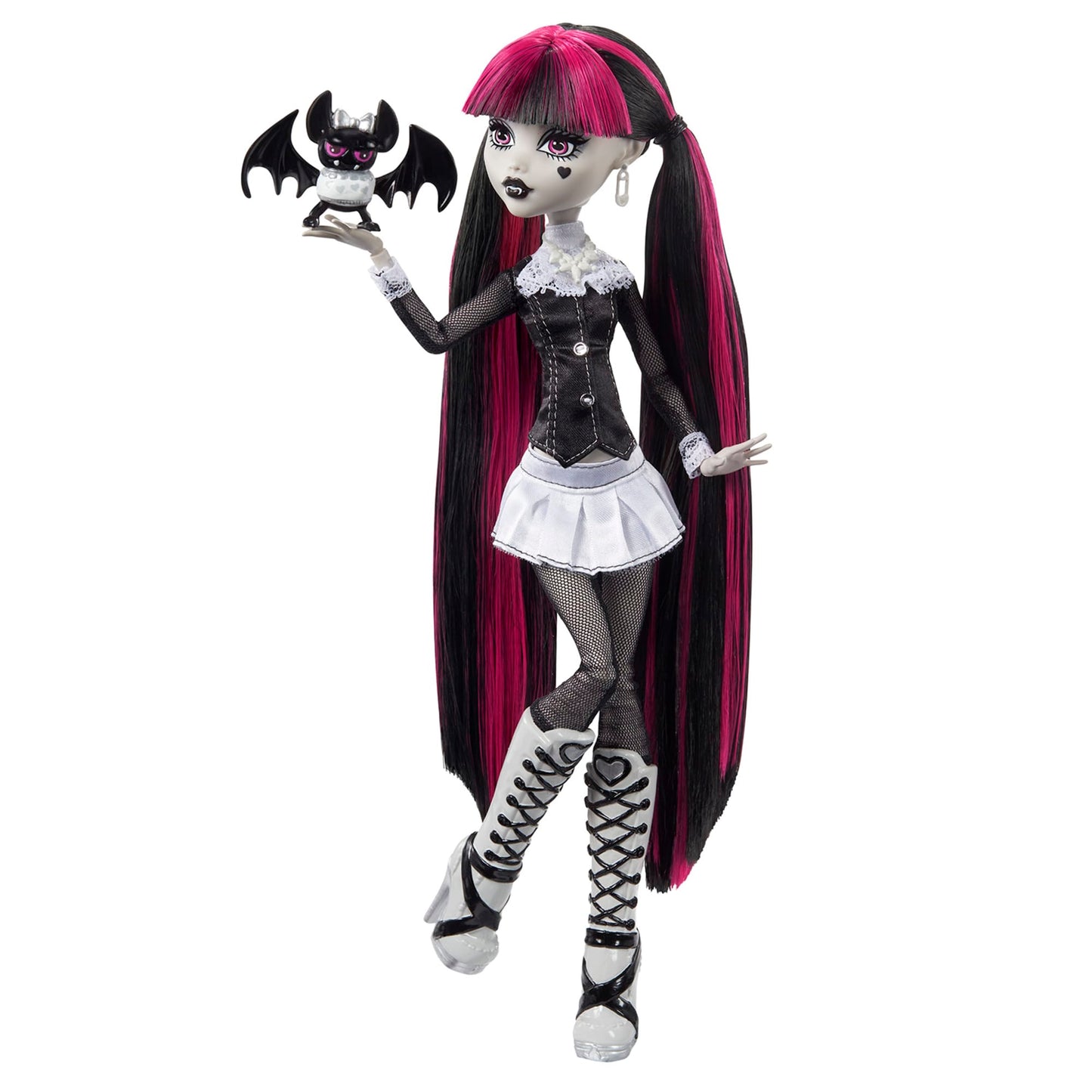 Monster High Reel Drama Draculaura Doll - Búp Bê Sưu Tầm Phim Kinh Dị Đen Trắng Mattel - Hình ảnh sản phẩm