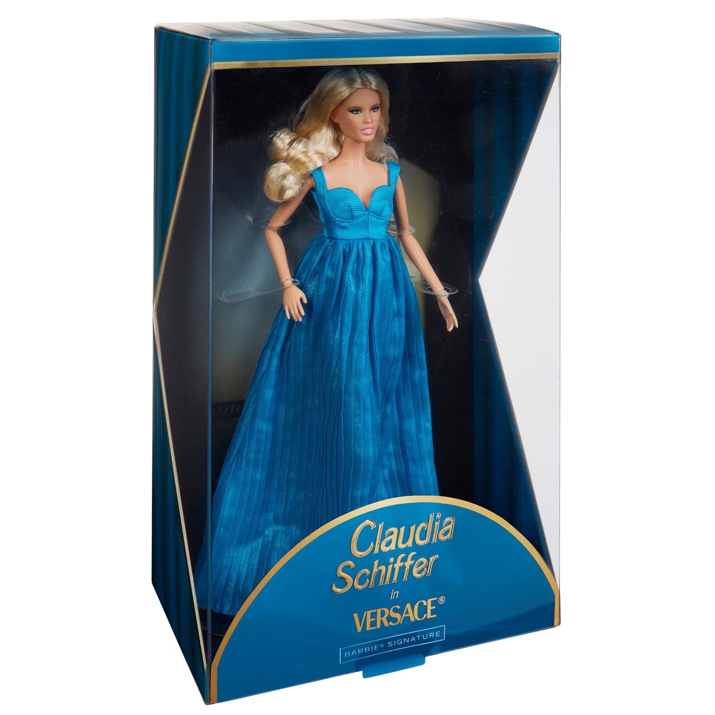 Claudia Schiffer Supermodel Barbie Doll in Versace Gown - Búp bê Siêu mẫu Sưu tầm Barbie Signature
