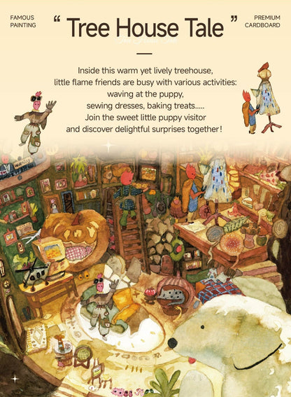 Rowood 1000 Piece Jigsaw Puzzle - Tree House Tale PT010 - Đồ chơi xếp hình 1000 mảnh - Rolife