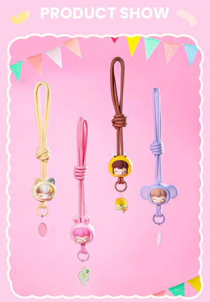 Rolife Baby Nanci Fluffy Party Phone Chain - Dây đeo điện thoại bông xù Blind Box - Rolife PZC05