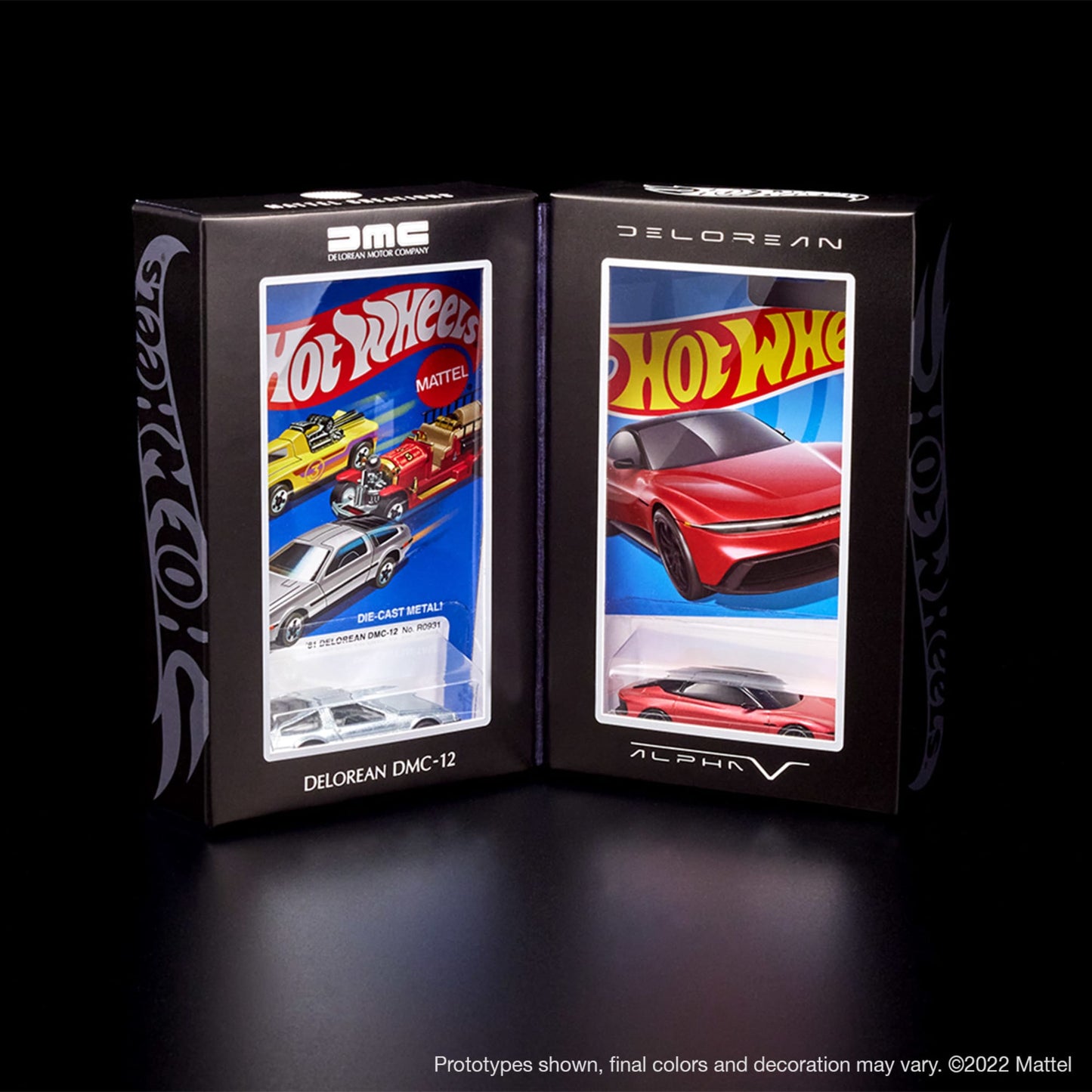 Hot Wheels x DeLorean DMC-12 & Alpha5 Collector Set - Bộ 2 Xe Mô Hình Kim Loại Cao Cấp Tỉ Lệ 1:64 - Hot Wheels Mattel Creations - Hình ảnh chi tiết 2