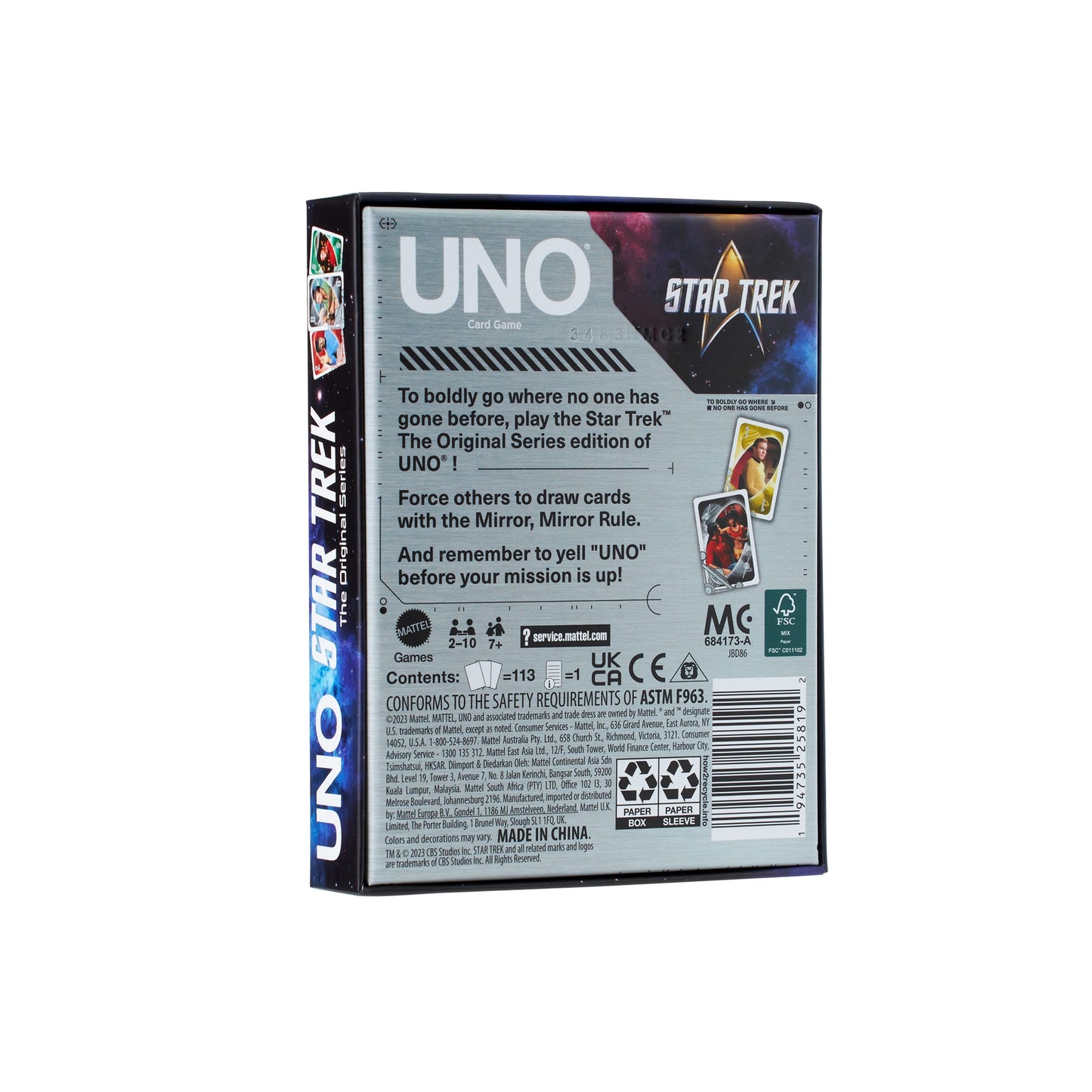 UNO Fandom Star Trek: The Original Series Game Deck - Board Game Thẻ Bài Sưu Tầm Mattel JBD86 Mattel - ảnh 3 - Board games
