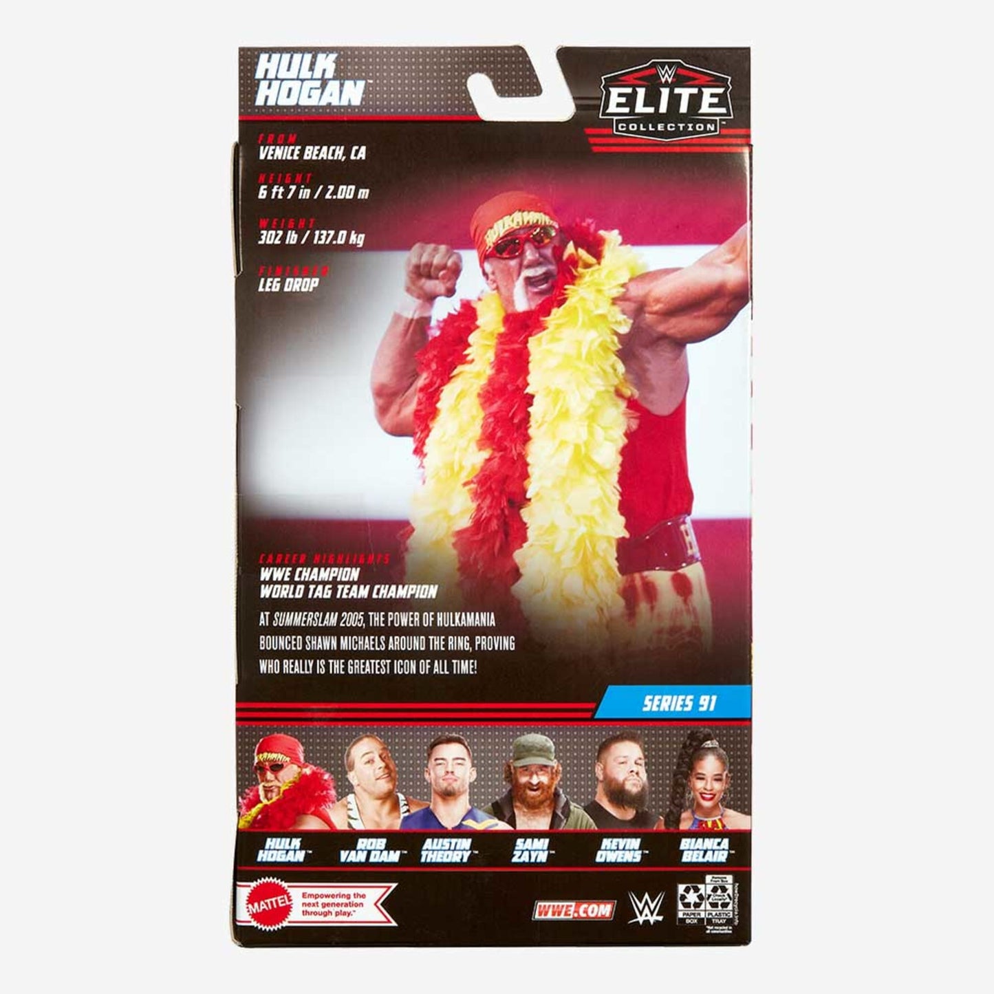 WWE Hulk Hogan Elite Collection Action Figure - Mô hình nhân vật WWE - Mattel Creations - Hình ảnh bổ sung 7