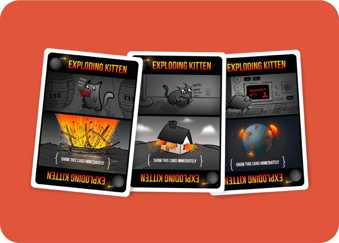 Exploding Kittens 2-Player Edition - Board game Thẻ bài mèo nổ 2 người - Exploding Kittens