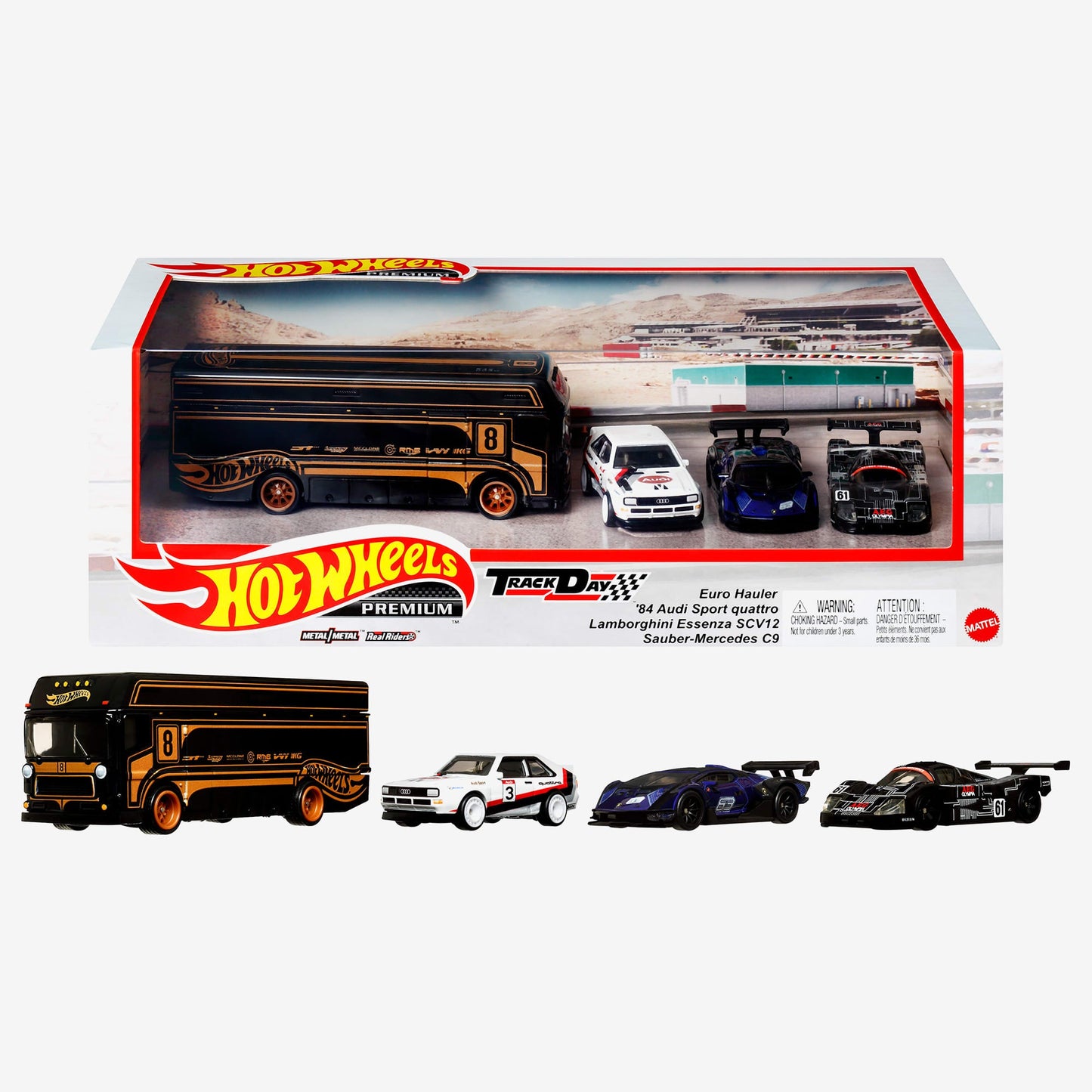 Hot Wheels Premium Collector Display Sets, 3 Cars & 1 Transporter - Bộ Sưu Tập Xe Mô Hình 1:64 - Hot Wheels - Hình ảnh sản phẩm