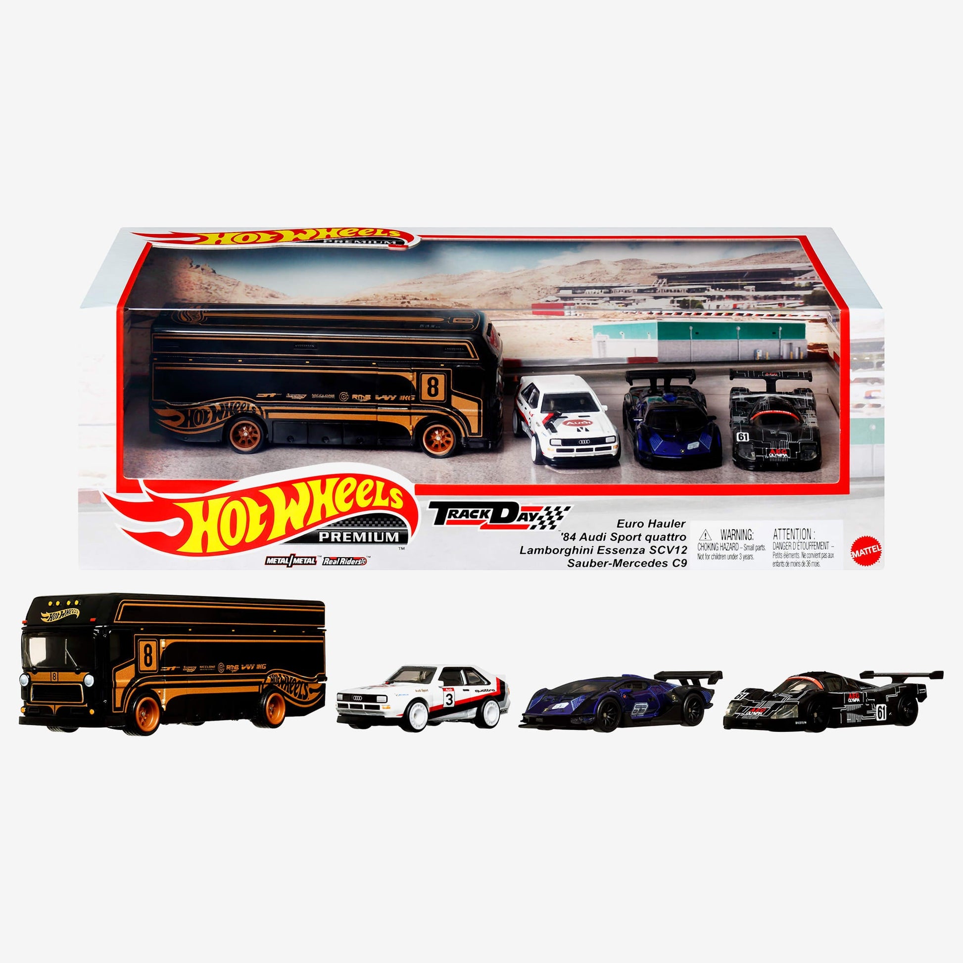 Hot Wheels Premium Collector Display Sets, 3 Cars & 1 Transporter - Bộ Sưu Tập Xe Mô Hình 1:64 - Hot Wheels - Hình ảnh sản phẩm