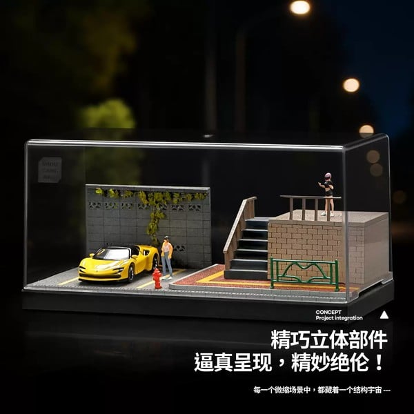 Diorama 1:64 Kèm Hộp Trưng Bày - Cầu Thang Đường Bộ 82006