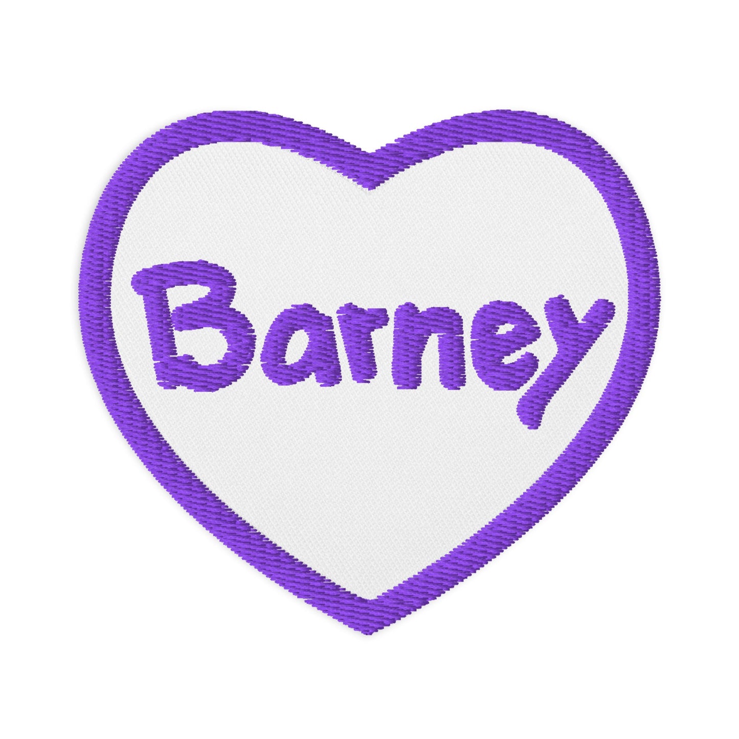 Barney Embroidered Heart Patch - Miếng Dán Thêu Trang Trí Hình Trái Tim Mattel Creations - Hình ảnh sản phẩm