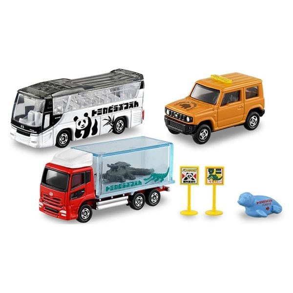 Đồ chơi mô hình xe Let's go play Tomica Zoo Set