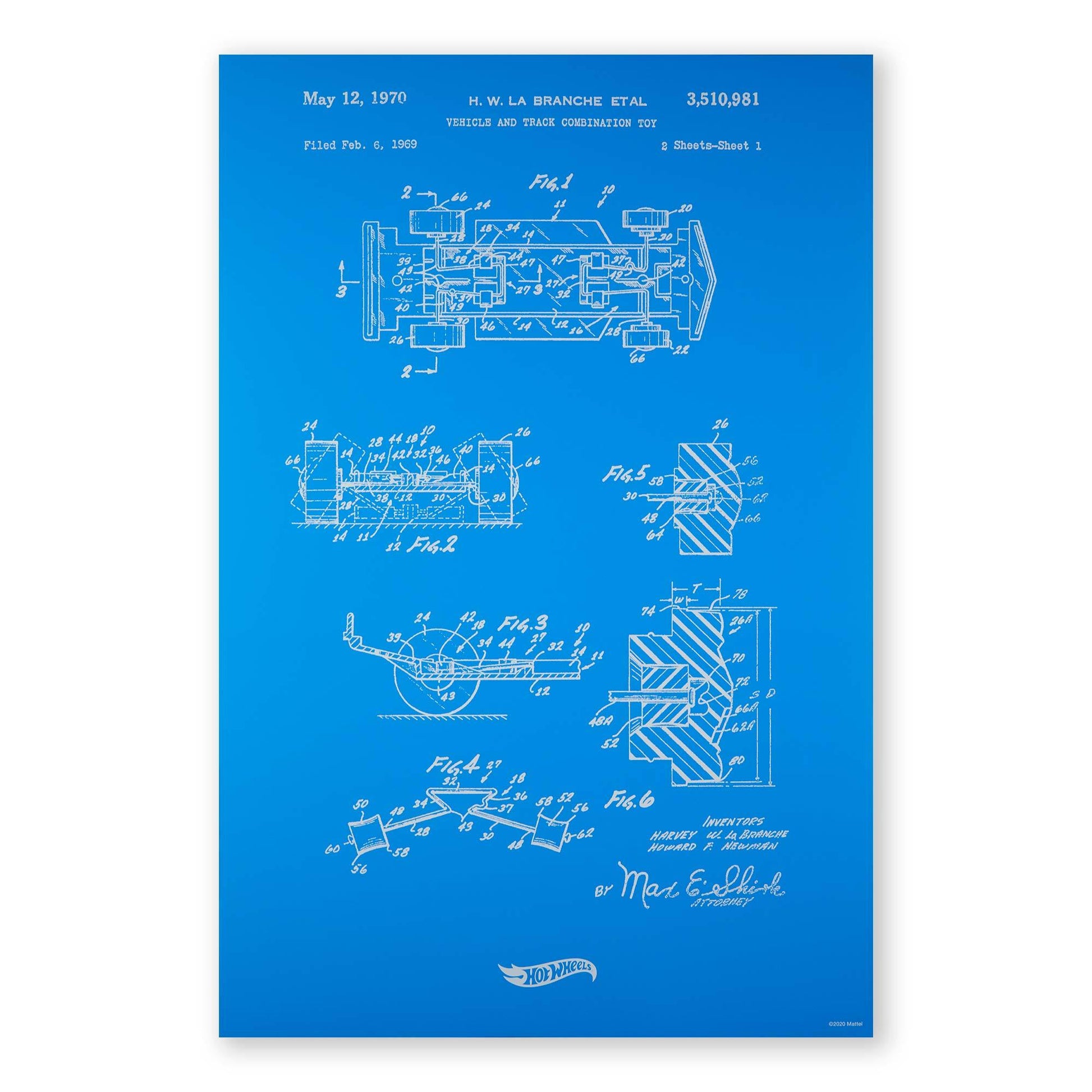 Art of Engineering Hot Wheels Print - Tranh In Kỹ Thuật Sưu Tầm - Mattel Creations - Hình ảnh chi tiết 2