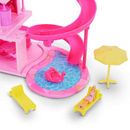 Barbie The Movie Mini DreamHouse Playset - Nhà Búp Bê Mini Sưu Tầm - Mattel JCB29 - Hình ảnh bổ sung 6