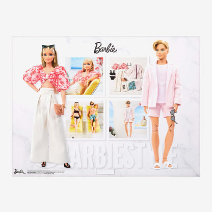 @BarbieStyle Barbie and Ken Doll 2-Pack - Bộ 2 Búp Bê Sưu Tầm Thời Trang Nghỉ Dưỡng - Barbie Signature HJW88 - Hình ảnh bổ sung 8