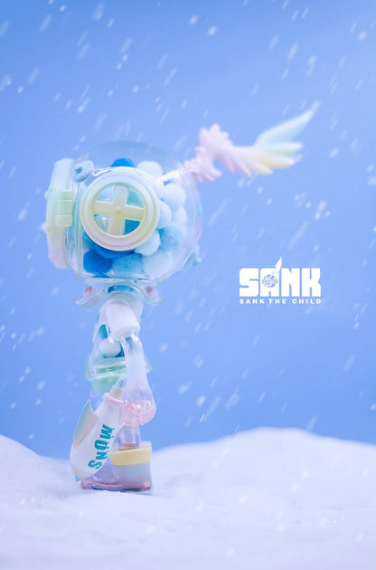 Sank Toys Little Sank-Snow On The Way-Rainbow - Mô Hình Art Toy Cao Cấp Chính Hãng