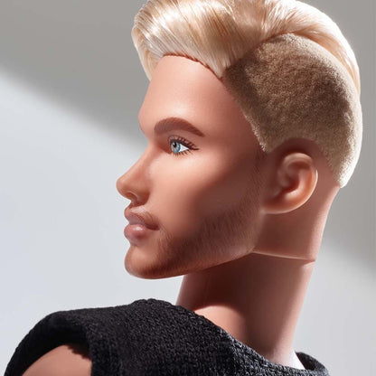Barbie Looks Ken Doll (Blonde with Facial Hair) - Búp Bê Ken Tóc Vàng Có Râu Sưu Tầm Barbie Signature