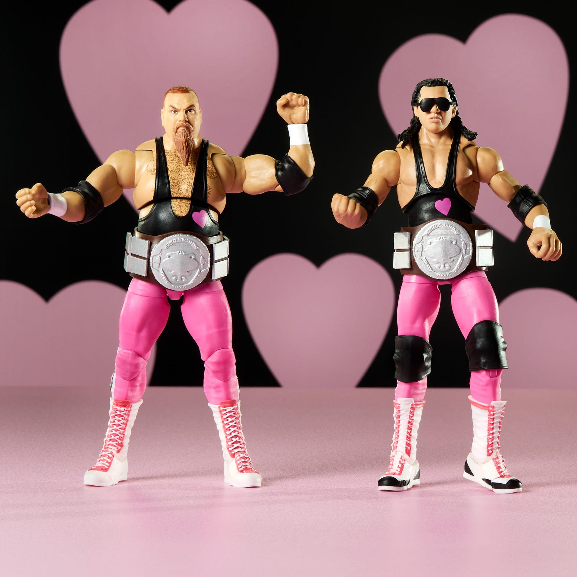 WWE Coliseum Collection Hart Foundation Action Figure 2-Pack - Bộ 2 Mô Hình Đồ Chơi Sưu Tầm - Mattel HVK93 Mattel - ảnh 1 - A