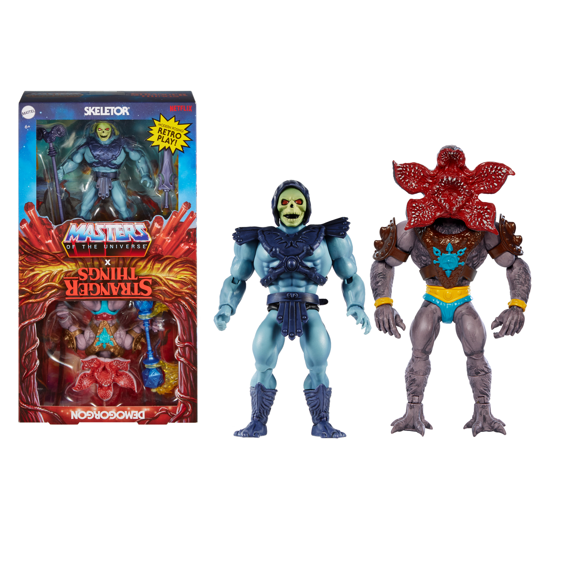 Masters of the Universe Origins Stranger Things Multipack - Bộ Mô Hình Nhân Vật Crossover - Mattel - Hình ảnh chi tiết 2