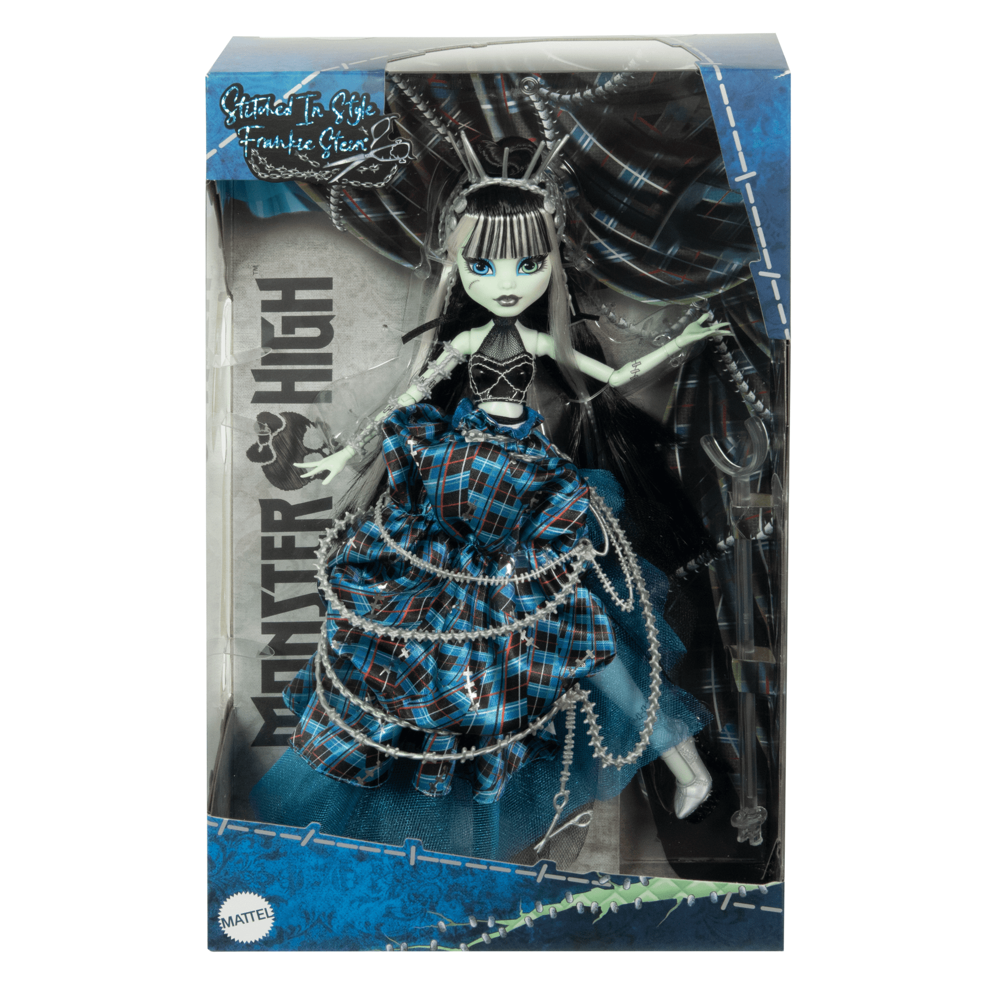 Monster High Stitched in Style Frankie Stein Doll - Búp Bê Thời Trang Sưu Tầm Cao Cấp Mattel HRL66 - Hình ảnh bổ sung 9