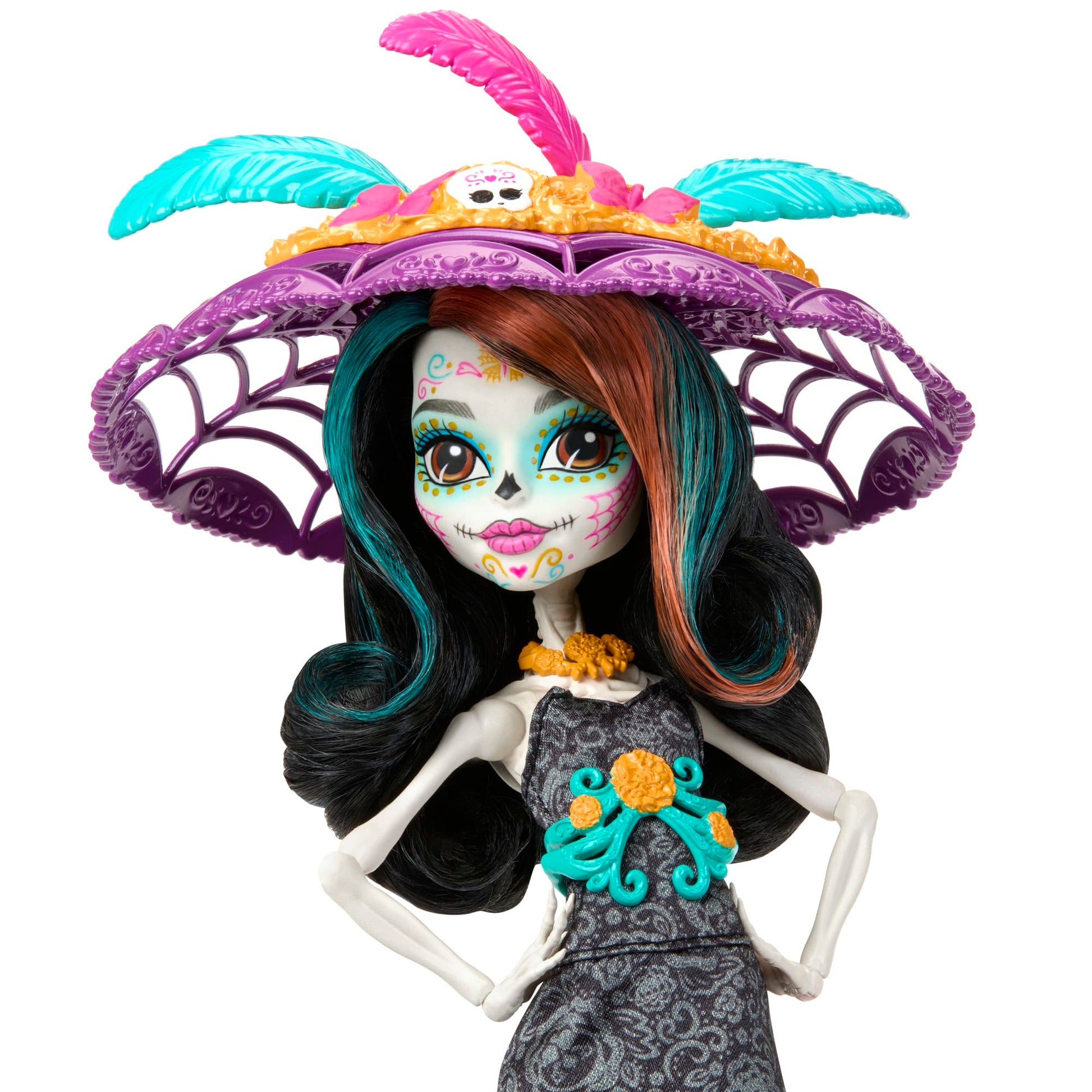 Monster High Skelita Calaveras Dia de Muertos 2024 Doll - Búp Bê Sưu Tầm Lễ Hội Người Chết - Mattel Creations - Hình ảnh chi tiết 2