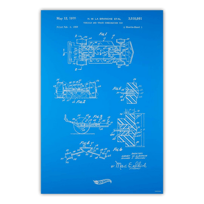Art of Engineering Hot Wheels Print - Tranh In Kỹ Thuật Sưu Tầm - Mattel Creations - Hình ảnh sản phẩm
