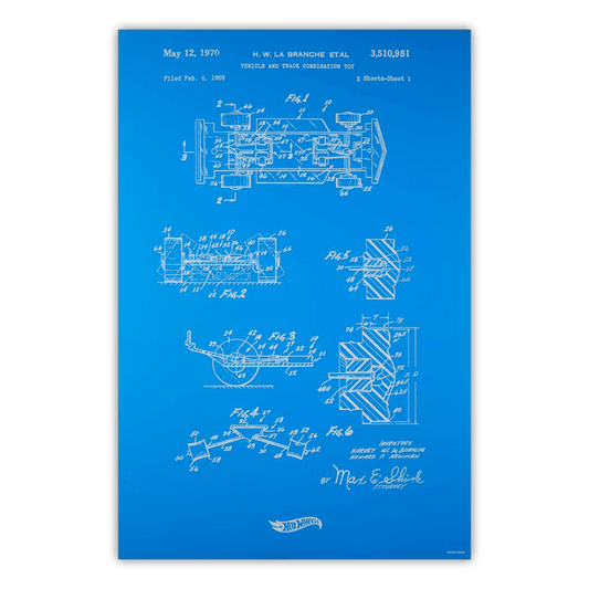 Art of Engineering Hot Wheels Print - Tranh In Kỹ Thuật Sưu Tầm - Mattel Creations - Hình ảnh sản phẩm