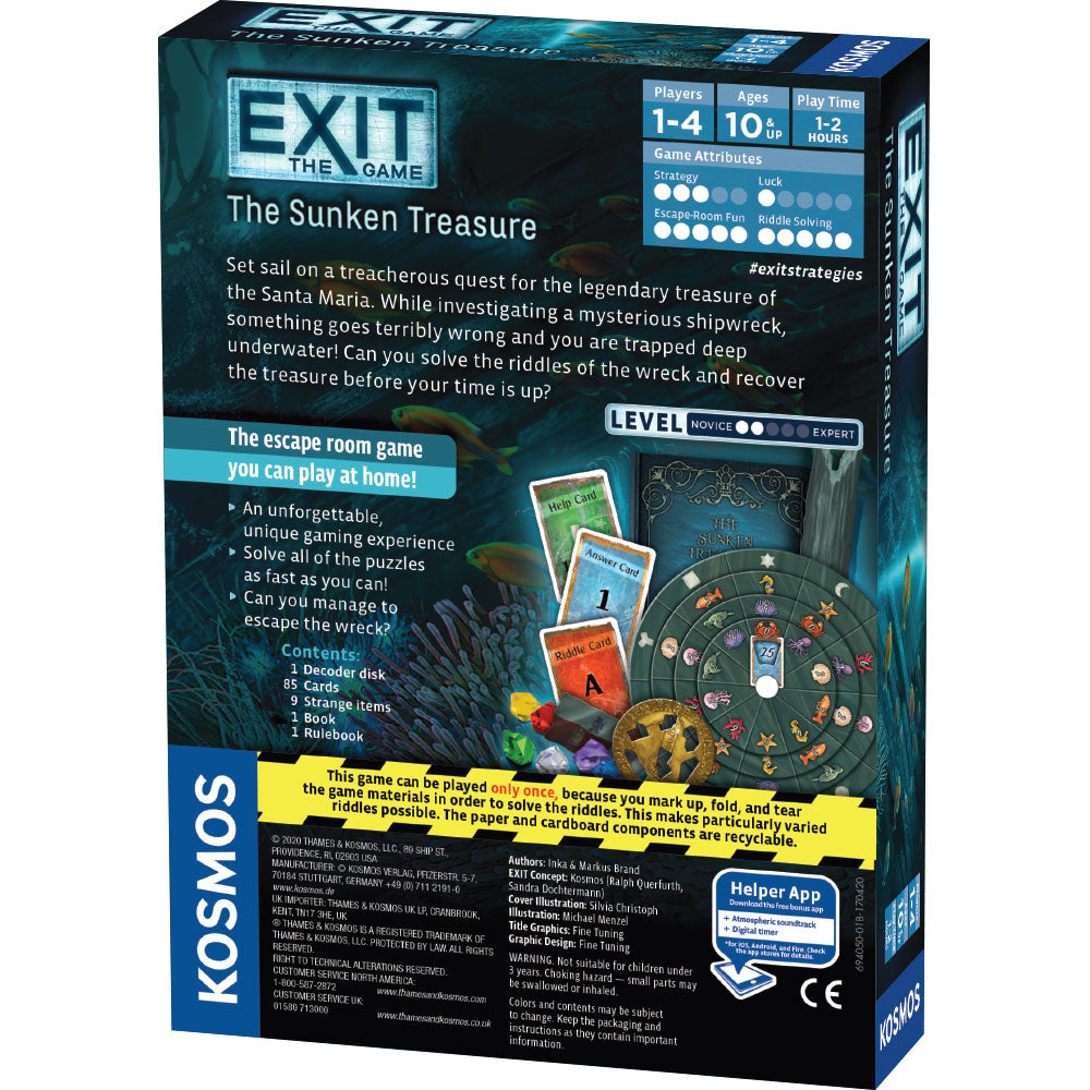 EXIT: The Sunken Treasure | Trò Chơi Thoát Hiểm Tại Nhà Cấp Độ Nhập Môn | Thames & Kosmos - Góc nhìn khác 3