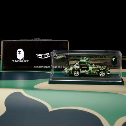 BAPE Hot Wheels 1955 Mercedes-Benz 300 SL - Mô Hình Xe Đồ Chơi Sưu Tầm - Mattel Mattel Creations - ảnh 1 - Mô hình xe hơi