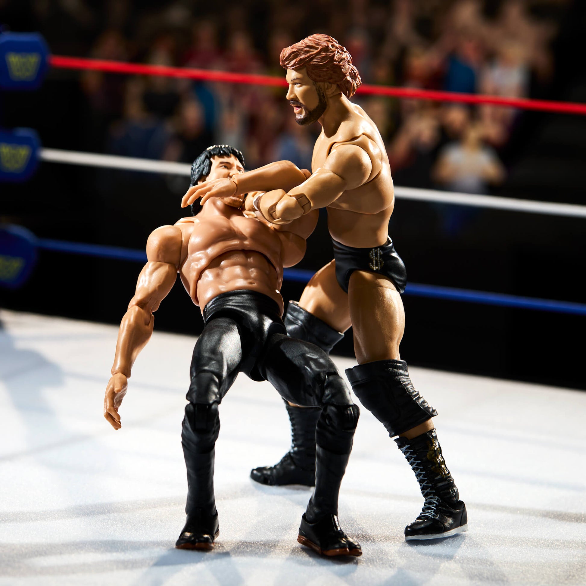 WWE Ultimate Edition Coliseum Collection “Million Dollar Man” Ted DiBiase and Ricky “The Dragon” Steamboat 2-Pack Bộ 2 Mô Hình Đô Vật Mattel - Góc nhìn khác 3