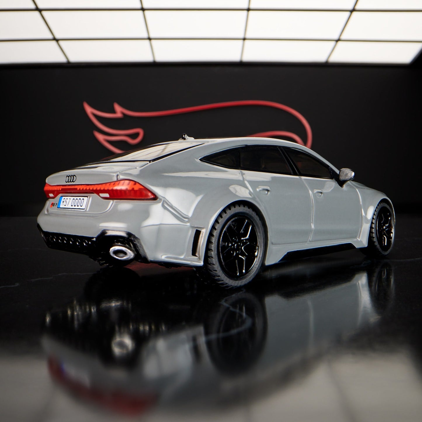 Hot Wheels Elite 64 Series '21 Audi RS 7 Sportback - Mô Hình Xe Ô Tô Sưu Tầm Cao Cấp Hot Wheels - Góc nhìn khác 3