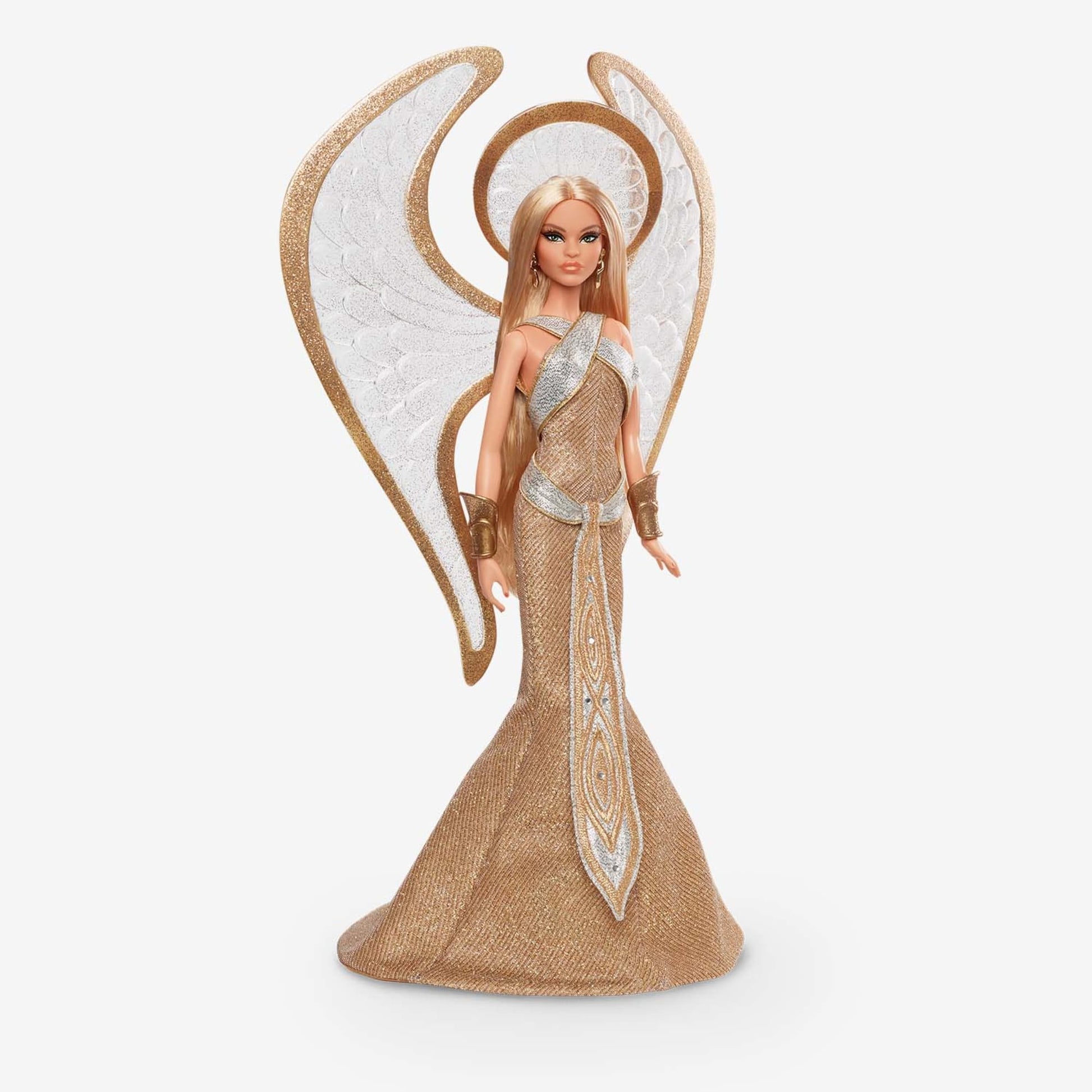 Bob Mackie Barbie Holiday Angel Doll - Búp Bê Barbie Sưu Tầm Cao Cấp Gold Label - Hình ảnh sản phẩm