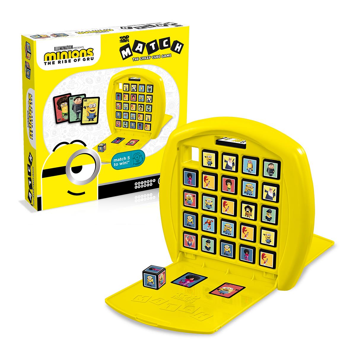 Minions 2 Top Trumps Match - The Crazy Cube Game Trò chơi xếp khối trí tuệ Winning Moves - Hình ảnh chi tiết 2