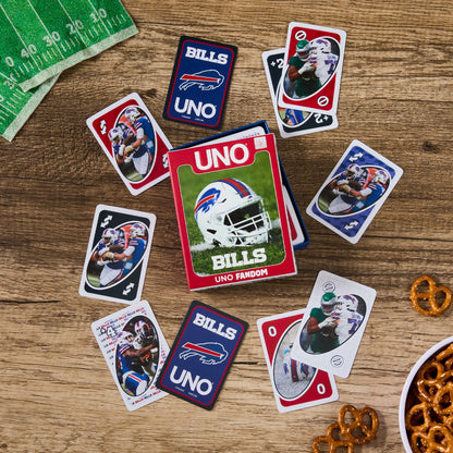 UNO Fandom NFL Buffalo Bills Game Deck - Bộ Bài UNO Thể Thao Sưu Tầm - Mattel Creations - Góc nhìn khác 3