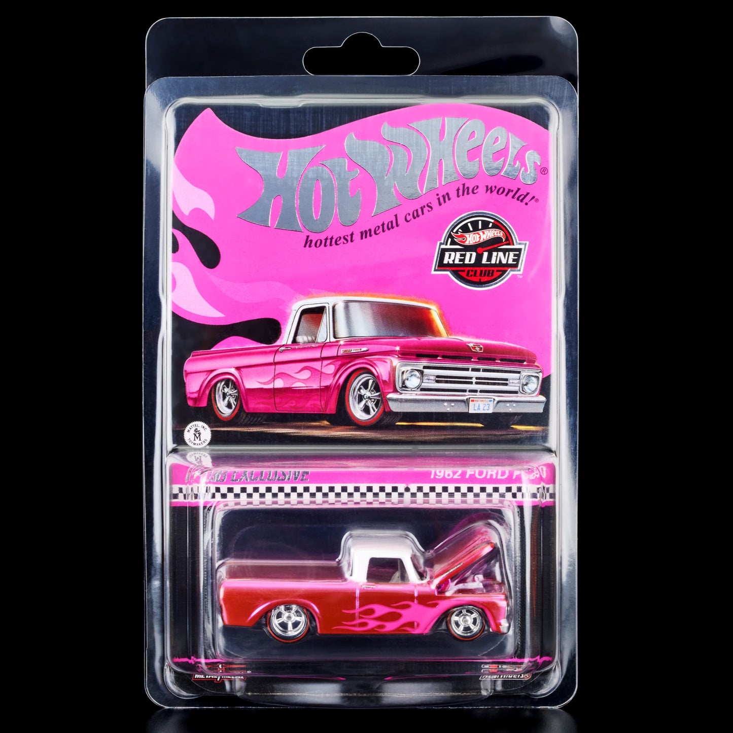 RLC Exclusive Pink Edition 1962 Ford F100 Xe Mô Hình Hot Wheels Red Line Club