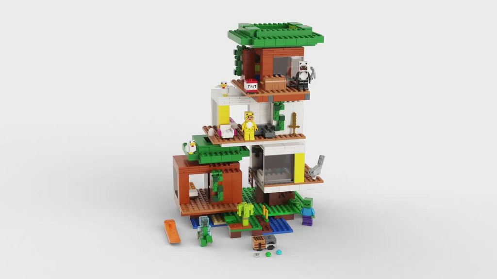 LEGO® Minecraft® The Modern Treehouse - Bộ Lắp Ráp Ngôi Nhà Trên Cây Hiện Đại 21174 - LEGO - Hình ảnh chi tiết 2